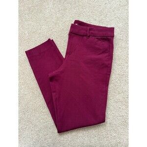 Old Navy Pixie Ankle Pants Maroon NWOT Size 8 Office Work Corporate Conference